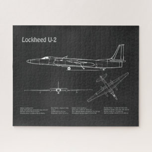 U-2ドラゴンレディ – 飛行機の設計図PD ジグソーパズル