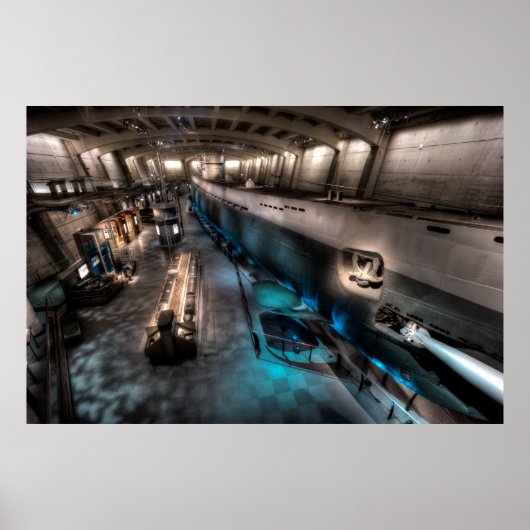 U-505ドイツUボート潜水艦 ポスター (正面)