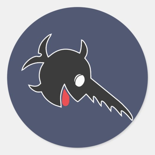 U-96エンブレム – 笑うメカジキ ラウンドシール (正面)