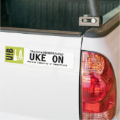 U! Bステッカー"の" Uke バンパーステッカー (トラック上)