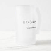 U.B.SのIndycentによって曇らされるビールのジョッキ フロストグラスビールジョッキ (正面右)