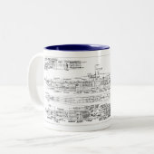 u-boat type VIIc ツートーンマグカップ (正面左)