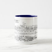 u-boat type VIIc ツートーンマグカップ (中央)