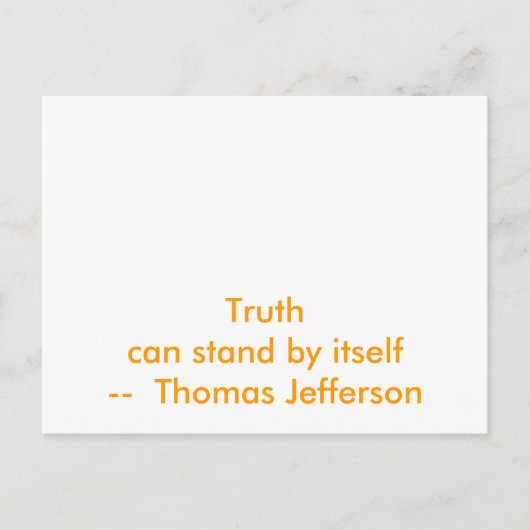 !!!U Create Truthは単独で立ち上げる ポストカード (正面)