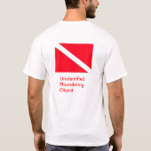 U.F.O. スキューバユーモア Tシャツ (裏面)