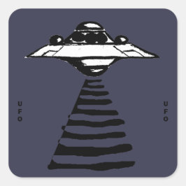 U.F.O – 紫の白黒 スクエアシール