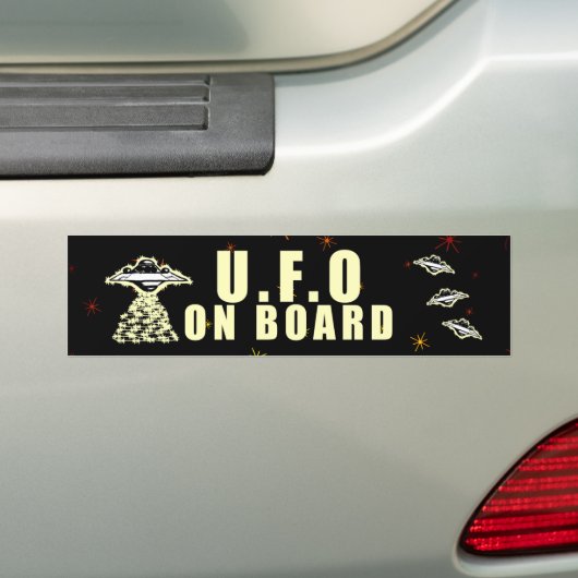 U.F.O On Board バンパーステッカー (車上)
