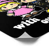 U + Iなしでは自閉症を綴れない ポスター (角)