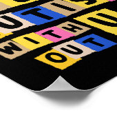 U + I認識度なしでは自閉症を綴れない ポスター (角)