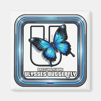 U is for Ulysses Butterfly – GTA Style ABC Learnin マグネット