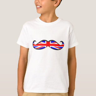 U.K. 旗の髭 Tシャツ