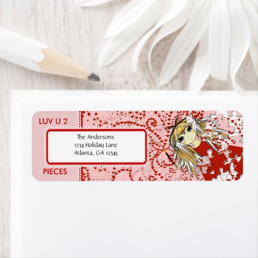 U LOVE 2ピース差出人住所 ラベル (インサイチュ)