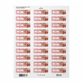 U LOVE 2ピース差出人住所 ラベル (フルシート)