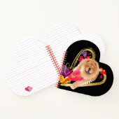 U MAKE MYハートを移動きらきら光る- Chewハートノートブック ノートブック (内部)