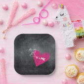 U + Me黒板紙プレート ペーパープレート (パーティー)