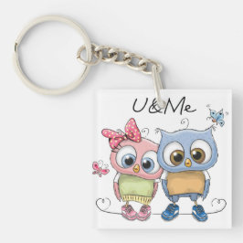 U & Me Best Friends Owl Keychain - Sweet Woodland  キーホルダー