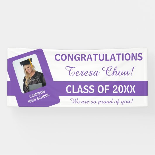 U-Pick School Colors w/Purple UPSC 横断幕 (横)