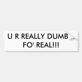 U R実際に物の言えない… FOは!実在します!! バンパーステッカー