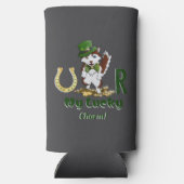 U R私のラッキーチャーム！はst patricks day スリム缶クーラー (裏面)