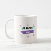 U Rock Kidが命のタイミングを信頼意欲を起こ コーヒーマグカップ (左)