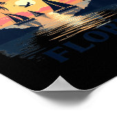 U.s.アイランドシティ – フロリダ鍵群島 ポスター (角)