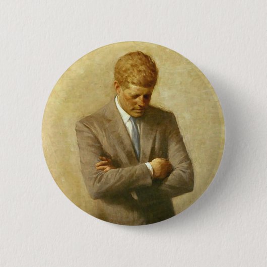 U.S. アーロンShikler著John F Kennedy大統領 缶バッジ (正面)