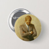 U.S. アーロンShikler著John F Kennedy大統領 缶バッジ (正面&裏面)