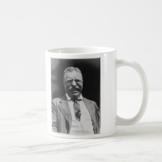 U.S. セオドアTeddy Roosevelt大統領の笑うこと コーヒーマグカップ (右)