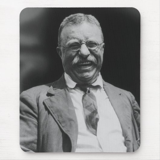 U.S. セオドアTeddy Roosevelt大統領の笑うこと マウスパッド (正面)