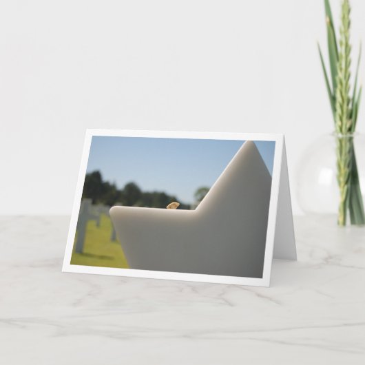 U.S. ノルマンディー、フランスの軍の墓地 カード (正面)