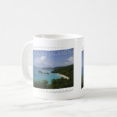 U.S. バージン諸島-聖ヨハネのトランク湾 コーヒーマグカップ (正面左)