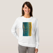 U.S. ロングビーチで固定する戦艦 Tシャツ (正面フル)