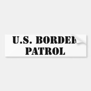 U.S. 国境巡視隊(文字) バンパーステッカー