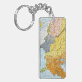 U.S. 地図1776-1884年 キーホルダー (正面左)