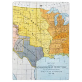 U.S. 地図1776-1884年 クリップボード (裏面)