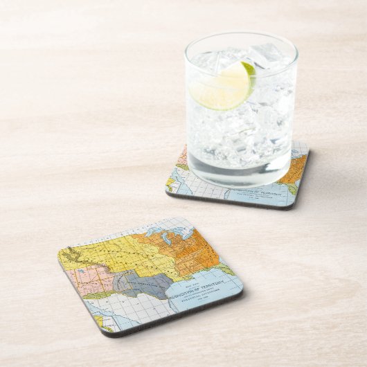 U.S. 地図1776-1884年 コースター (右側)