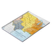 U.S. 地図1776-1884年 ノートブック (左側)