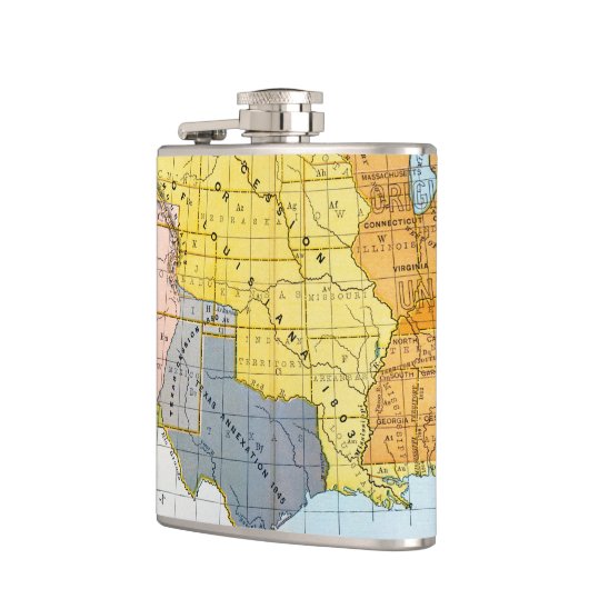 U.S. 地図1776-1884年 フラスク (左)