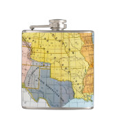 U.S. 地図1776-1884年 フラスク (正面)