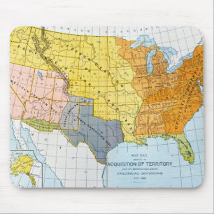 U.S. 地図1776-1884年 マウスパッド