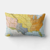 U.S. 地図1776-1884年 ランバークッション (裏面)