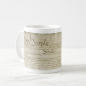 U.S. 憲法のマグ コーヒーマグカップ (正面左)