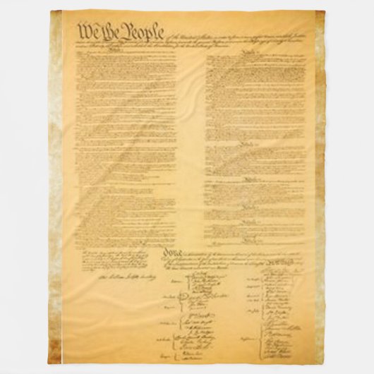 U.S. 憲法 フリースブランケット (正面)