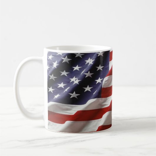 U.S. 旗 コーヒーマグカップ (左)