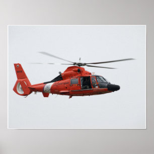 U.S. 沿岸警備隊HH-65CのDauphin. ポスター