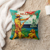 U.S. 海兵隊員の~のシグナルフラグ クッション (ブランケット)