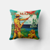 U.S. 海兵隊員の~のシグナルフラグ クッション (裏面)