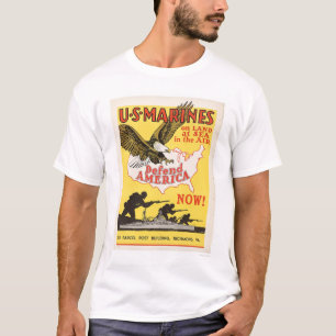 U.S. 海兵隊員はアメリカを守ります Tシャツ