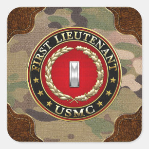 U.S. 海兵隊員: 中尉(USMC 1stLt) [3D] スクエアシール