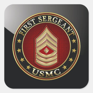 U.S. 海兵隊員: 中隊先任下士官(USMC 1stSgt) [3D] スクエアシール